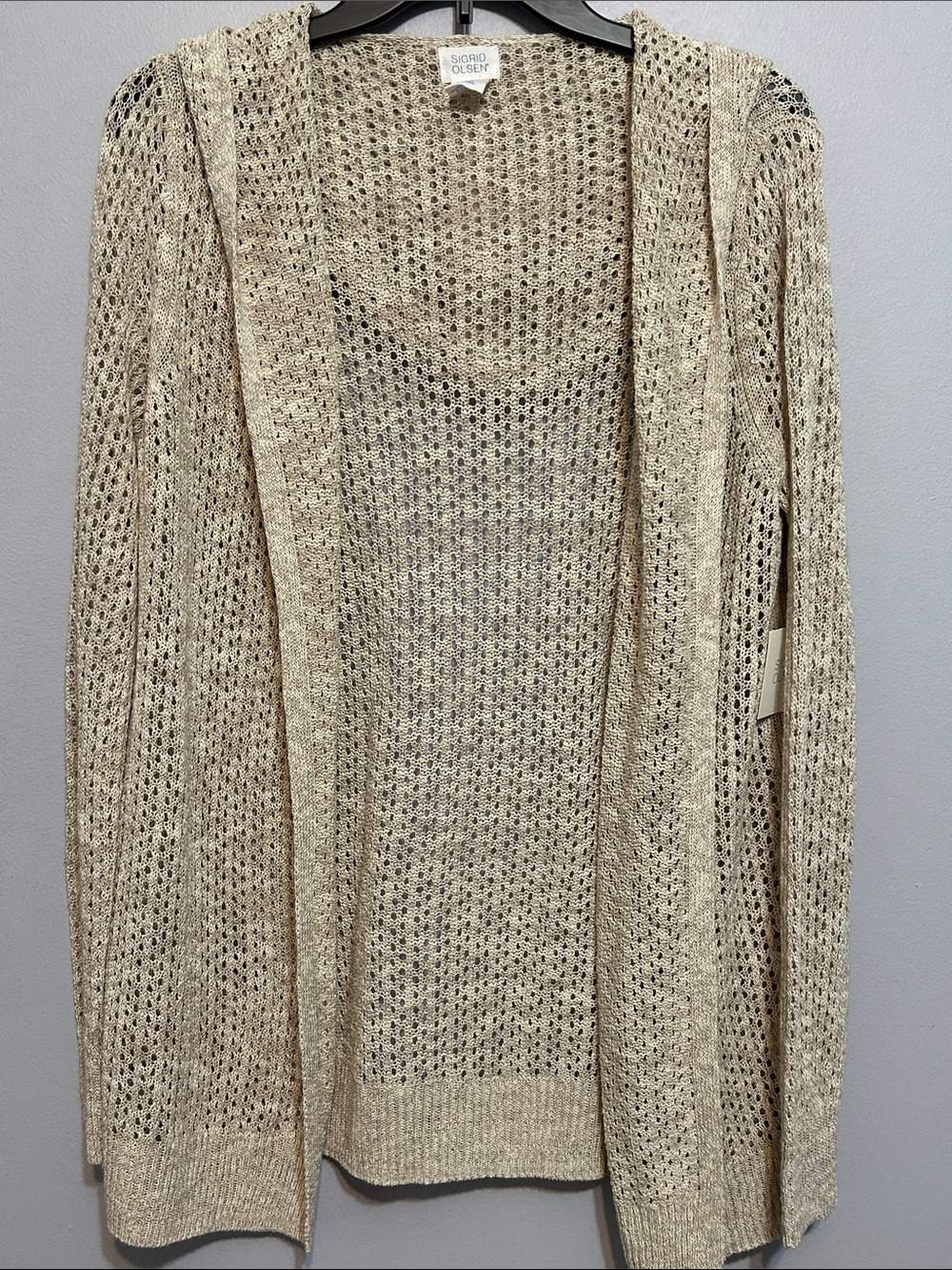 Sigrid Olsen Hooded Knit Cardigan